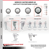Service Caster Avantco HPCASTNB Swivel Caster Replacement AVA-SCC-20S514-PPUB-BLK-TP2
